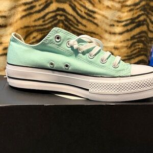 Converse Mint Canvas Sneakers